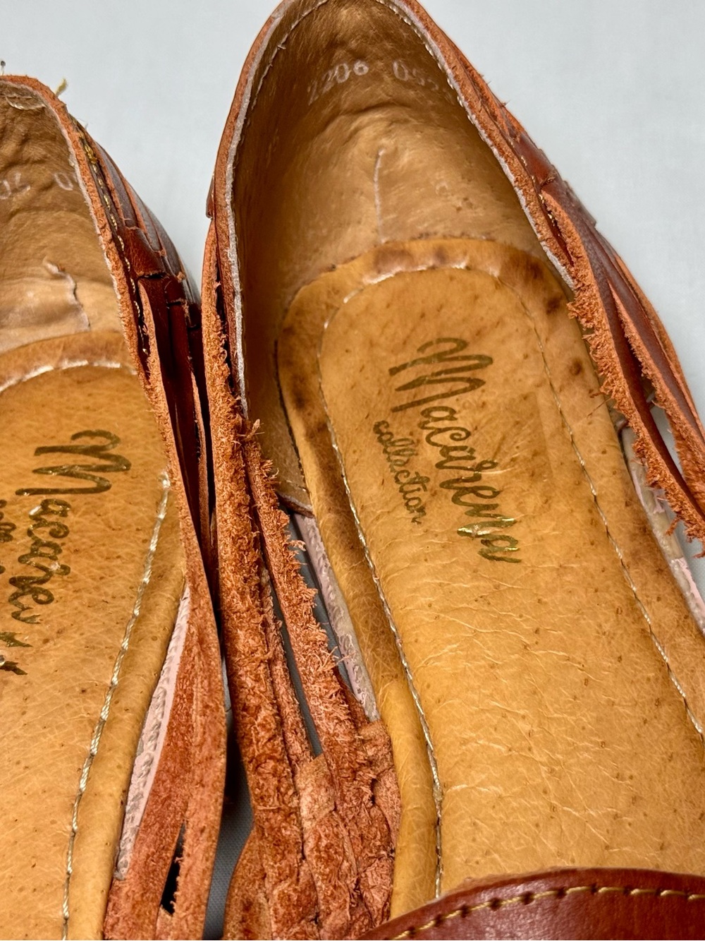Huarache Woven Brown Sandals 8 Women's - Picture 9 of 12